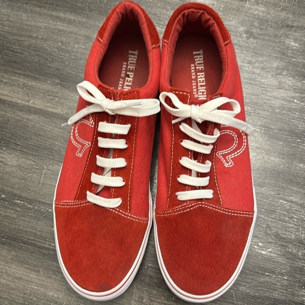 NWOB🍍 True Religion Bellamy Men's Mixed Media Lace-Up Low Top Sneakers Size 12